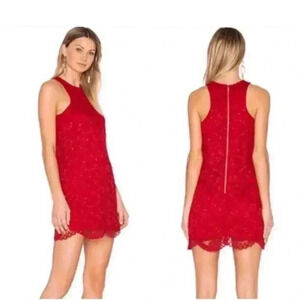 Lovers+ Friends Red Caspian Shift Mini Dress in size small